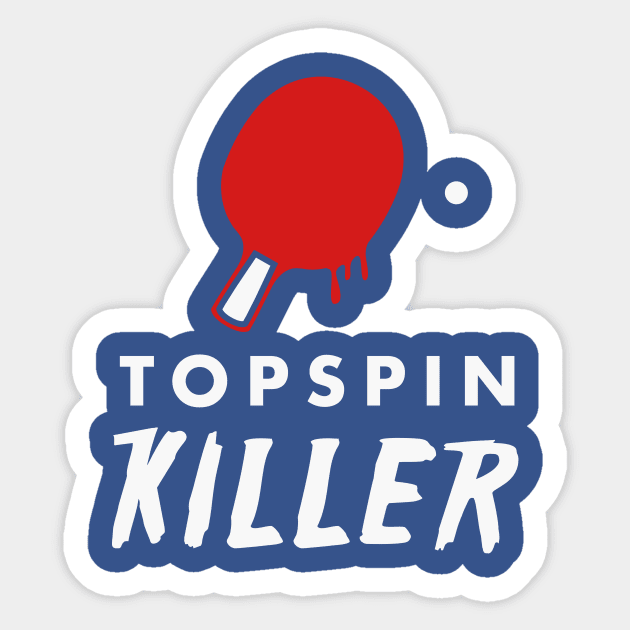 Topspin Killer (white) Sticker by nektarinchen